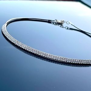 round cut tennis necklace